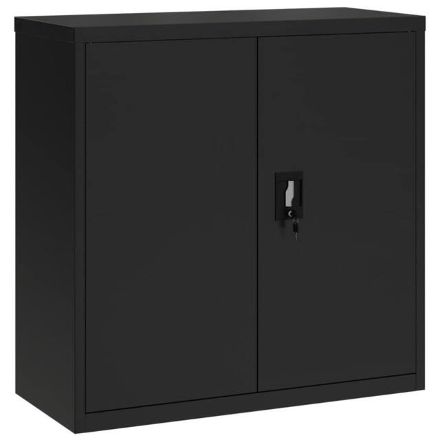 Berkfield Home File Cabinet Black 90x40x90 cm Steel - Size: 90 x 40 x 90 cm - image 1
