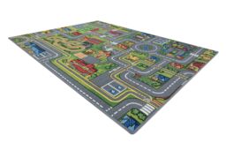 RugsX Rebel Roads Rug in Grey - Size: 95 cm x 200 cm - thumbnail 3