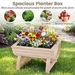 KORVIXA 80 kg Heavy-Duty Elevated Planter Box in Natural - Size: 1.25kg - thumbnail 4