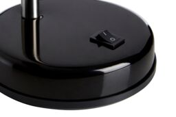 Orsina Red Table Lamp for Work Desk, Desk Lamp with Conical Lamp Head, Long Lasting Iron Bedside Lamp in Black - thumbnail 2
