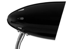 Orsina Red Table Lamp for Work Desk, Desk Lamp with Conical Lamp Head, Long Lasting Iron Bedside Lamp in Black - thumbnail 3