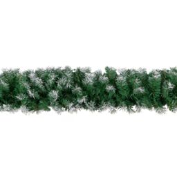 Samuel Alexander 2.7m (9ft) Snow Tipped Green Christmas Garland - thumbnail 8