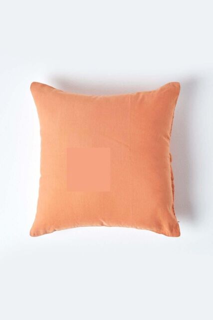 Homescapes European Linen Pillowcase, 60 x 60 cm in Burnt Orange - image 1