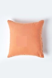 Homescapes European Linen Pillowcase, 60 x 60 cm in Burnt Orange - thumbnail 1