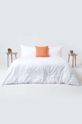 Homescapes European Linen Pillowcase, 60 x 60 cm in Burnt Orange - thumbnail 5
