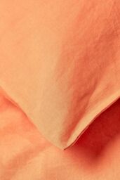 Homescapes European Linen Pillowcase, 60 x 60 cm in Burnt Orange - thumbnail 6