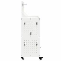Berkfield Home Tool Trolley with Shelf with Wheel with Storage Manual White 65 x - thumbnail 6