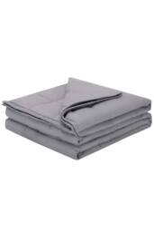 KDMD Weighted Blanket 13lb 50x70 Breathable All Season Throw Kids in Grey - thumbnail 1