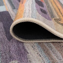 Kukoon Multi-Colour Abstract Soft Chenille Washable Living Room Area Rug - Size: 80 cm x 150 cm - thumbnail 6