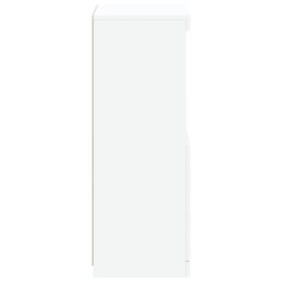 Berkfield Home Sideboard with LED Lights White 41x37x100 cm - Size: 41 x 37 x 100 cm - thumbnail 8