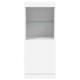 Berkfield Home Sideboard with LED Lights White 41x37x100 cm - Size: 41 x 37 x 100 cm - thumbnail 6