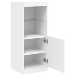 Berkfield Home Sideboard with LED Lights White 41x37x100 cm - Size: 41 x 37 x 100 cm - thumbnail 7