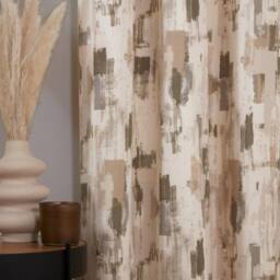 Sundour Bamford Eyelet Curtains in Brown - Size: 117 cm width x 137 cm drop - thumbnail 4