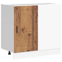 Berkfield Home Kitchen Base Cabinet Porto Old Wood Engineered Wood in Brown - thumbnail 2