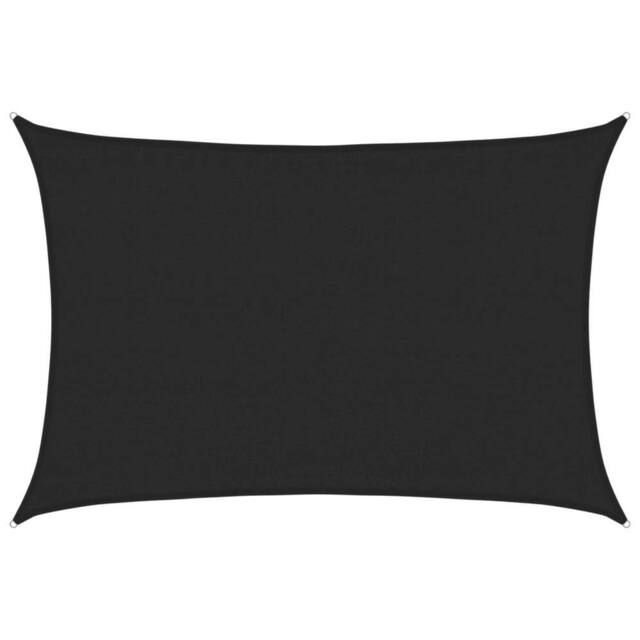 Berkfield Home Sunshade Sail 160 g/m ² Black 3.5x4.5 m HDPE - image 1
