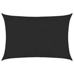 Berkfield Home Sunshade Sail 160 g/m ² Black 3.5x4.5 m HDPE - thumbnail 1