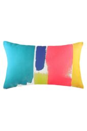 Evans Lichfield Aquarelle Abstract Hand-Painted Watercolour Printed Cushion - Size: 30 cm x 50 cm - thumbnail 1