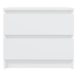Berkfield Home Bed Cabinet White 50x39x43.5 cm Engineered Wood - thumbnail 3