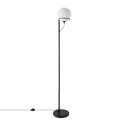Nordlux Wilson Floor Lamp Black Glass Livingroom G9 Switch - thumbnail 4