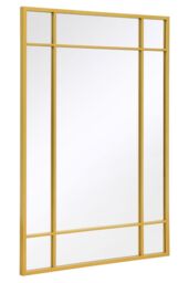"MirrorOutlet Gold Modern Contemporary Wall Mirror 39"" X 27"" (100CM X 70CM) - Size: 1 Pack" - thumbnail 4