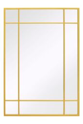 "MirrorOutlet Gold Modern Contemporary Wall Mirror 39"" X 27"" (100CM X 70CM) - Size: 1 Pack" - thumbnail 3