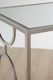 Orsina Set Of Two Merlin Leaf Side Tables in Silver - thumbnail 4