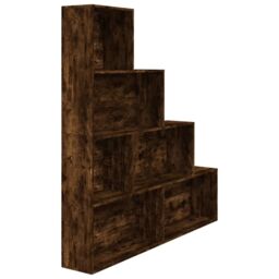 Berkfield Home Book Cabinet Smoked Oak 155x24x160 cm in Brown - Size: 155 x 24 x 160 cm - thumbnail 2