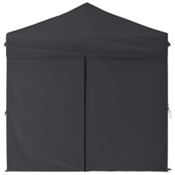 Berkfield Home Folding Party Tent with Sidewalls Anthracite 2x2 m in Black - thumbnail 4