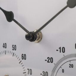 Marco Paul Stone 35cm Roman Numerals Clock & Thermometer Outdoor/Indoor in Grey - thumbnail 8