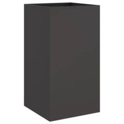 Berkfield Home Planter Black 42x38x75 cm Steel - Size: 42 x 38 x 75 cm - thumbnail 3