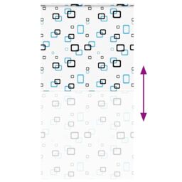 Berkfield Home Shower Roller Blind with Cassette 120x240 cm Fabric Width 116 cm in Black - thumbnail 5
