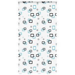 Berkfield Home Shower Roller Blind with Cassette 120x240 cm Fabric Width 116 cm in Black