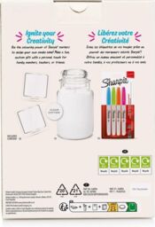 YANKEE CANDLE Clean Cotton with Sharpie Create Your Own Candle Label 623g in White - Size: Large - thumbnail 3