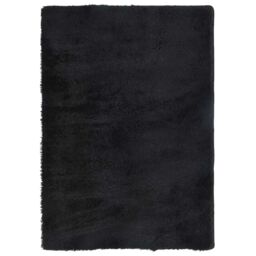 Berkfield Home Shaggy Rug High Pile NAVARRA Black 160x230 cm Polyester - Size: Medium - thumbnail 2