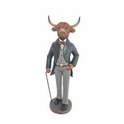 Straits Highland Cow in a Suit Farm Animals Ornament - 29cm - thumbnail 1