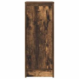 Berkfield Home Sideboard Smoked Oak 29.5x34x76 cm Engineered Wood in Brown - thumbnail 6