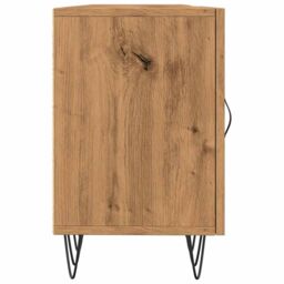 Berkfield Home TV Cabinet Artisan Oak 150x30x50 cm Engineered Wood in Brown - Size: 150 x 30 x 50 cm - thumbnail 6