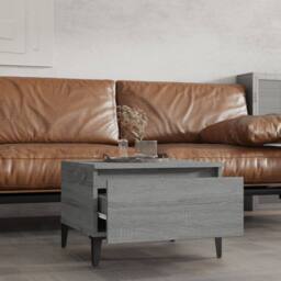 Berkfield Home Side Table Grey Sonoma 50x46x35 cm Engineered Wood - Size: 50 x 46 x 35 cm - thumbnail 1