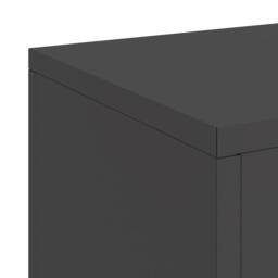 Berkfield Home Outdoor Plant Stands Pillar 2 pcs Black 24x24x55 cm Steel - Size: 24 x 24 x 55 cm - thumbnail 8
