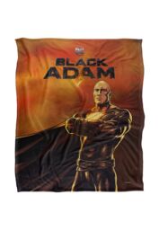 Black Adam Blanket, 152x127 cm Logo & Character Silky Touch Super Soft Throw Blanket in White - thumbnail 1