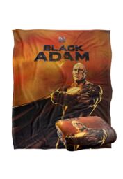 Black Adam Blanket, 152x127 cm Logo & Character Silky Touch Super Soft Throw Blanket in White - thumbnail 2