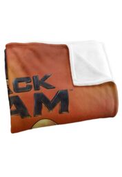 Black Adam Blanket, 152x127 cm Logo & Character Silky Touch Super Soft Throw Blanket in White - thumbnail 3