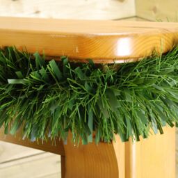 Samuel Alexander 3m x 15cm Festive 6 Ply Chunky Green Pine Christmas Tinsel Garland Decoration - Size: 3m x 15 cm - thumbnail 5