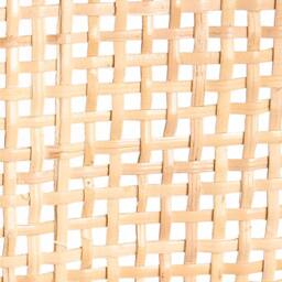 Wyld and Coco Hand-Woven Rattan Pendant Lamp - Natural Shade Black Iron Base - thumbnail 7