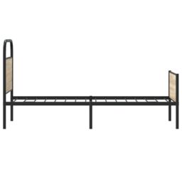 Berkfield Home Bed Frame without Mattress 80x200 cm Sonoma Oak Engineered Wood in Brown - thumbnail 6