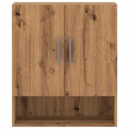 Berkfield Home Wall Cabinet Artisan oak 60x31x70 cm Engineered Wood in Brown - Size: 60 x 31 x 70 cm - thumbnail 4