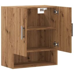Berkfield Home Wall Cabinet Artisan oak 60x31x70 cm Engineered Wood in Brown - Size: 60 x 31 x 70 cm - thumbnail 7