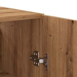 Berkfield Home Wall Cabinet Artisan oak 60x31x70 cm Engineered Wood in Brown - Size: 60 x 31 x 70 cm - thumbnail 8
