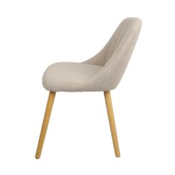 Home Garden Direct Emilia - Dining Chairs in Premium Textured Linen (Set of 2) in Beige - thumbnail 8