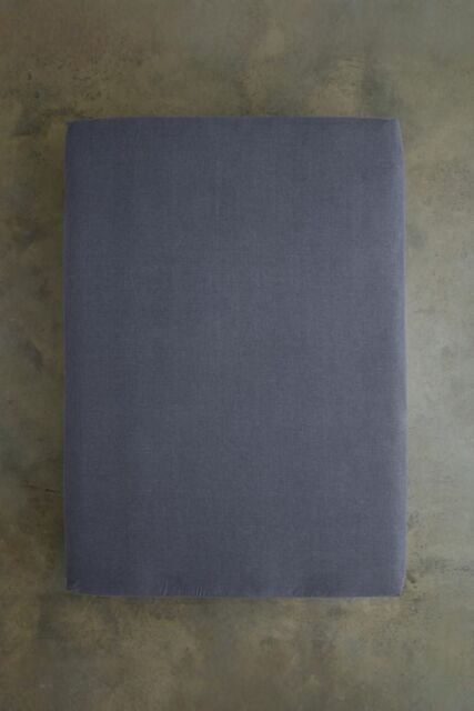 Deyongs Southwick Melange Look Fitted Sheet - Smooth, Soft & Breathable - 1846 in Navy - Size: Double - image 1